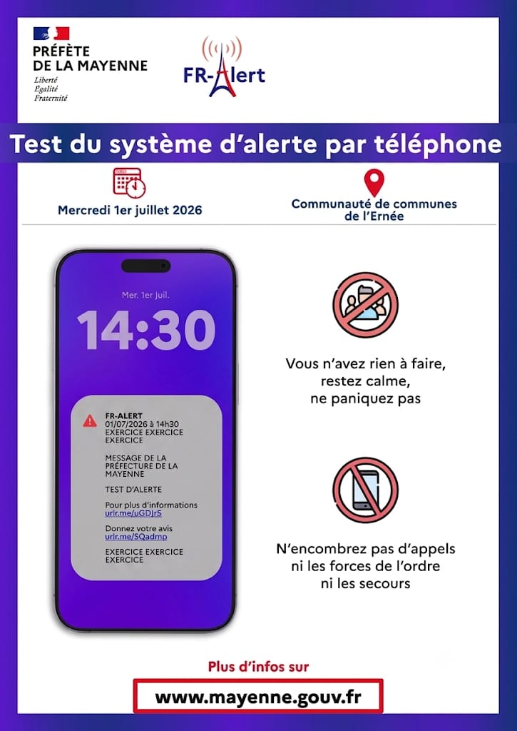 Test FR-Alert : votre téléphone recevra une notification le 1er juillet