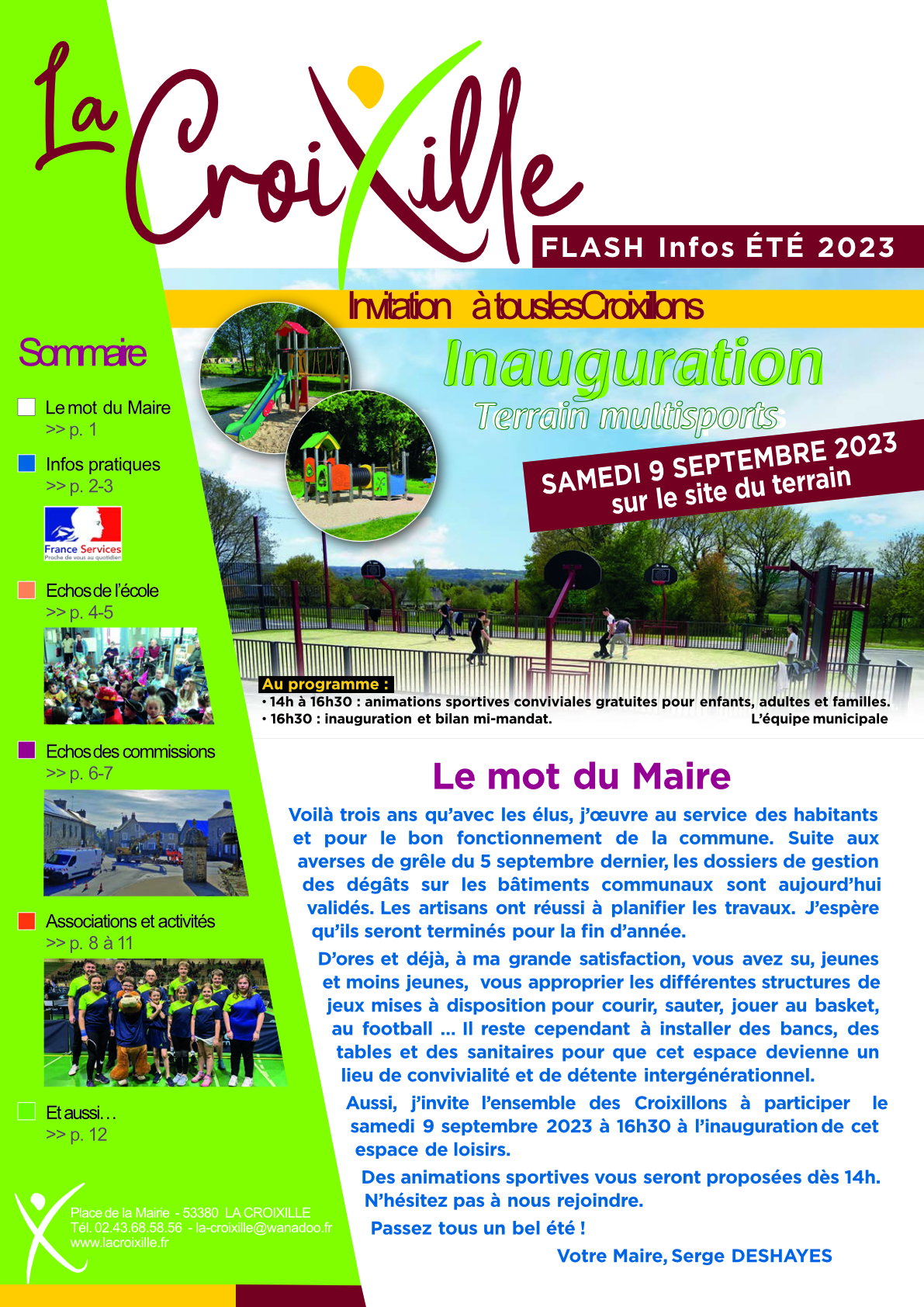 Bulletin municipal – Été 2023