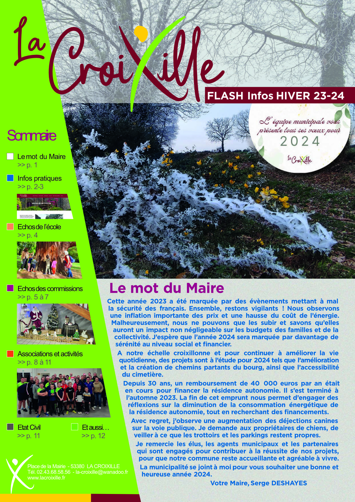Bulletin municipal – Hiver 2023