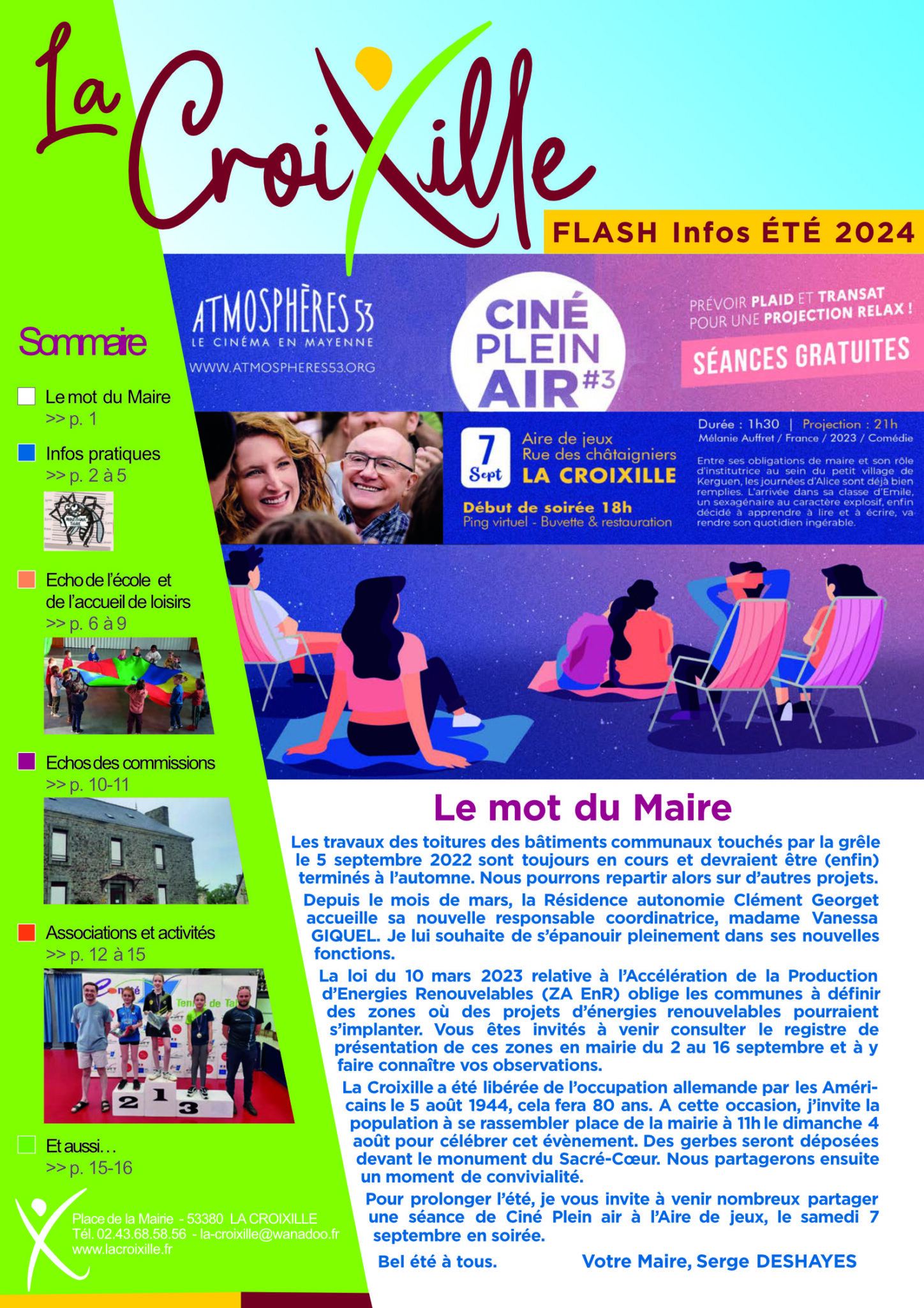 Bulletin municipal – Été 2024