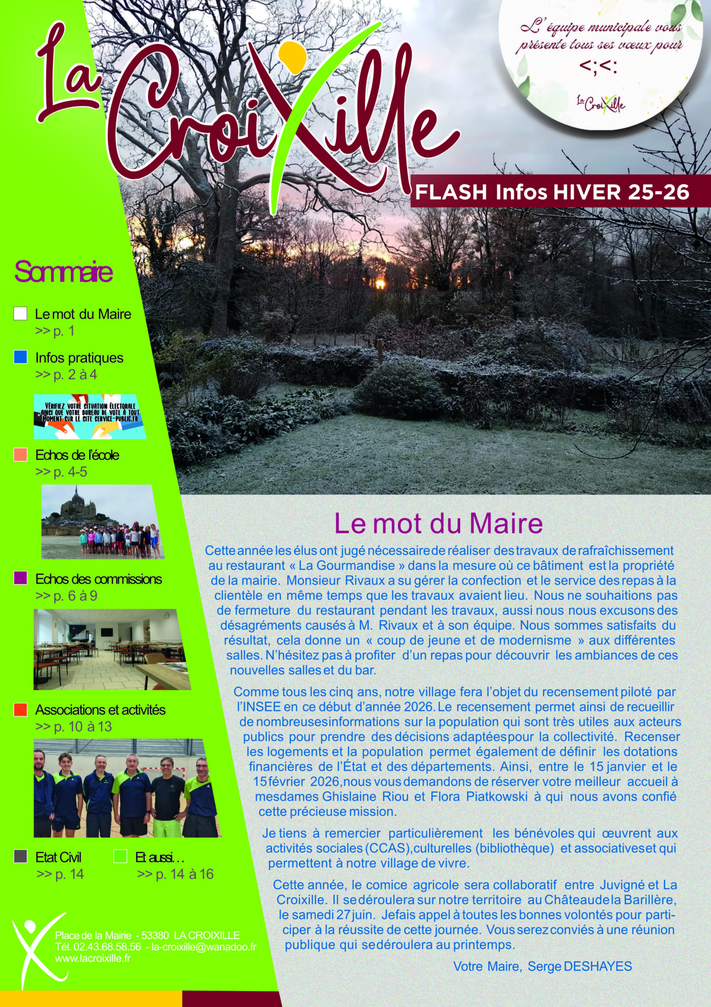 Bulletin municipal – Hiver 2025
