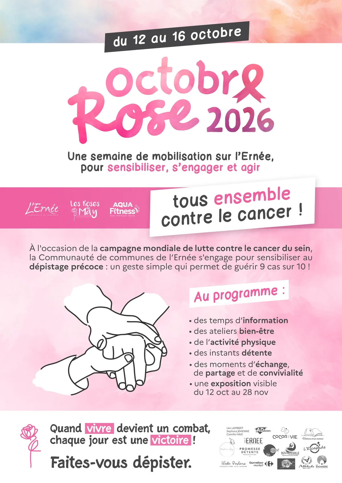 Octobre Rose 2026 : une exposition itinérante sur l’Ernée